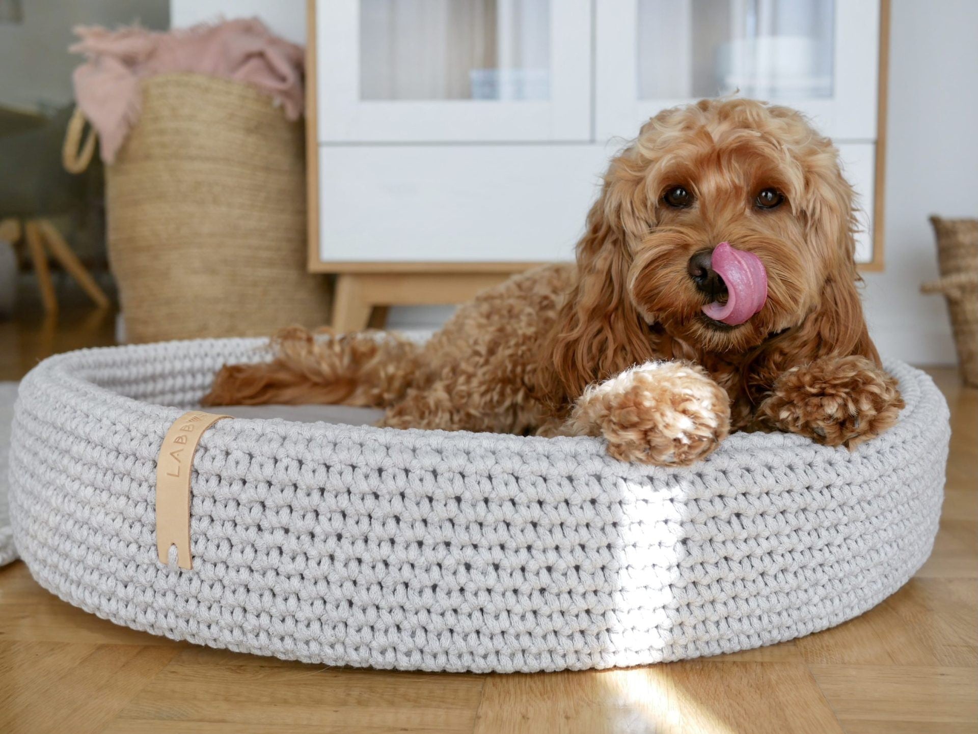 Lukko Dog Bed - Light Grey