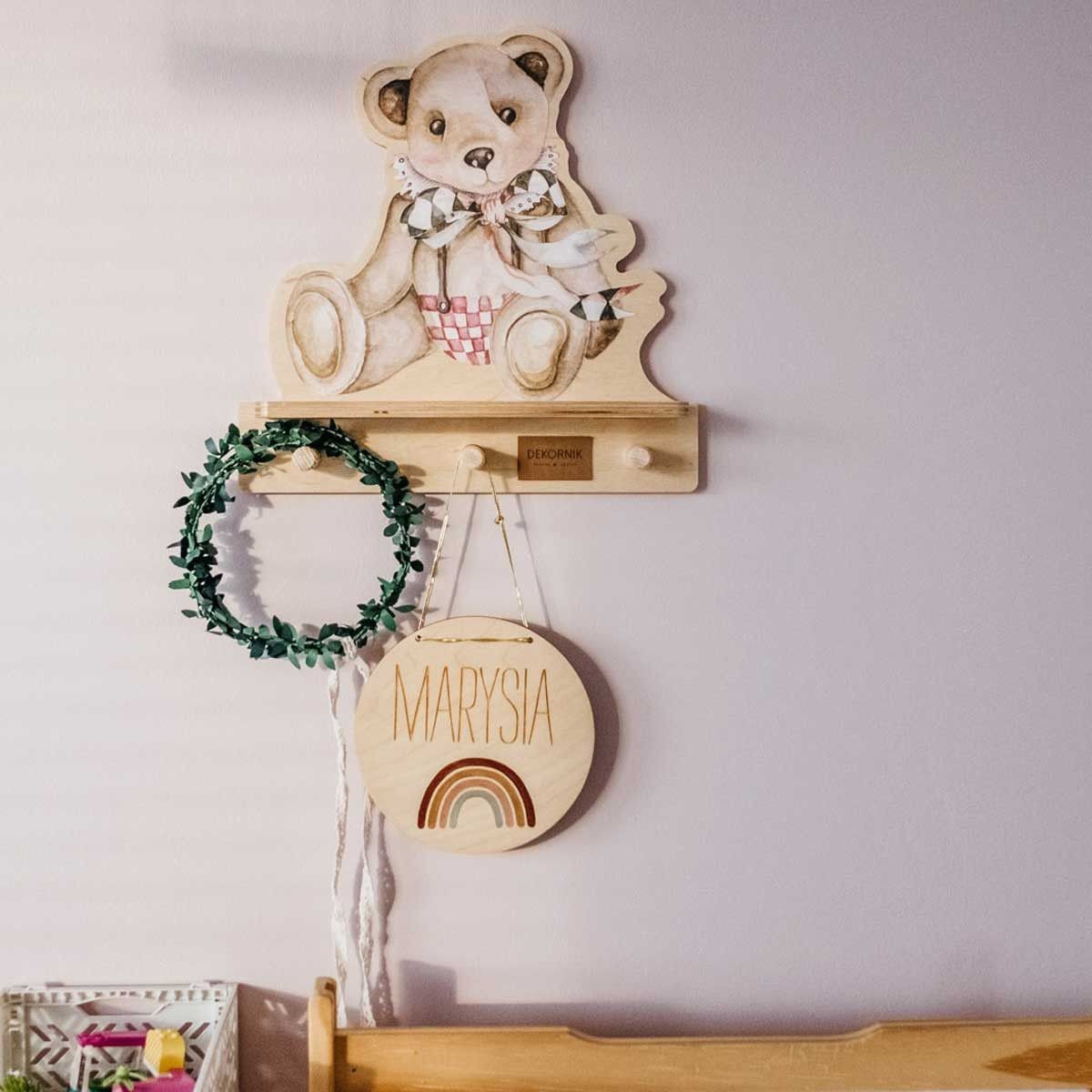 Mini Wall Shelf - Teddy Bear