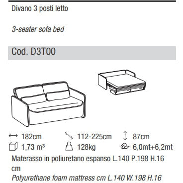 Ditre Italia - Sofa Bed LULÙ 2.0