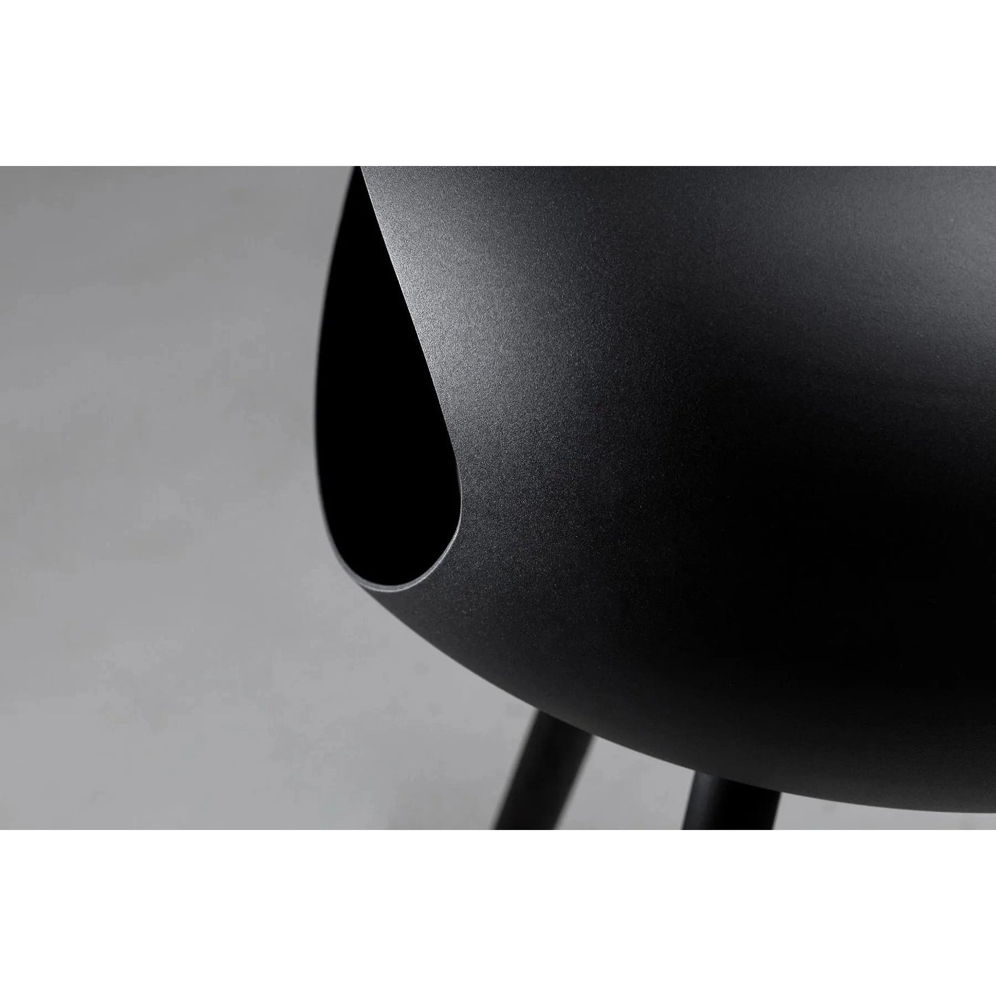 Le Feu - Black Ground Steel Low Bioethanol Fireplace