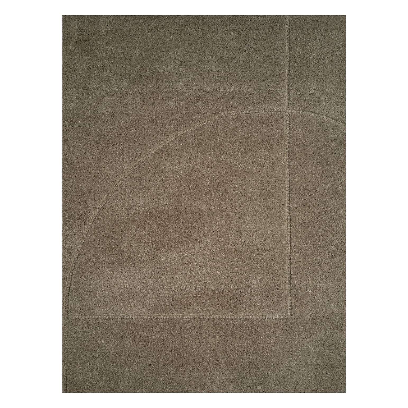 Line Design - RULER POEM Rug Moss