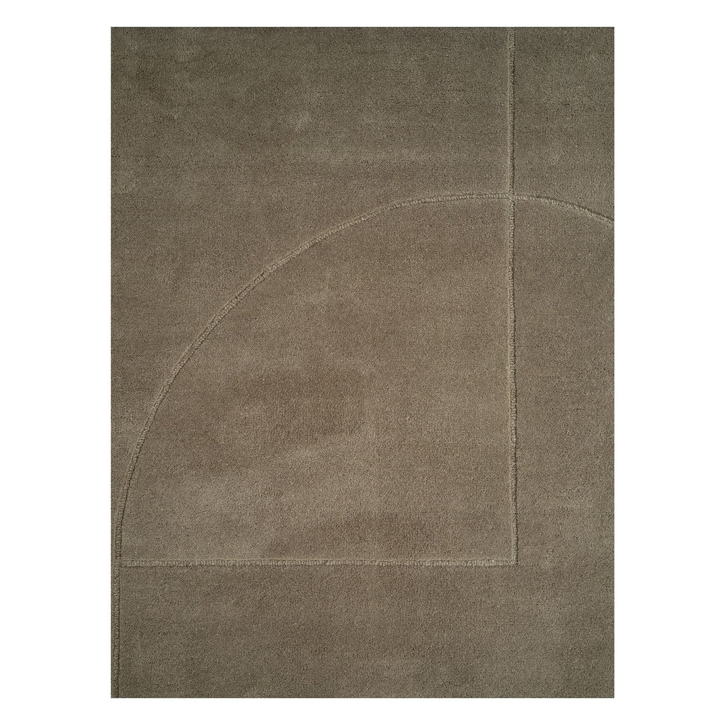 Line Design - RULER POEM Rug Moss