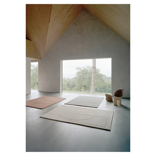 Line Design - RULER POEM Rug Beige