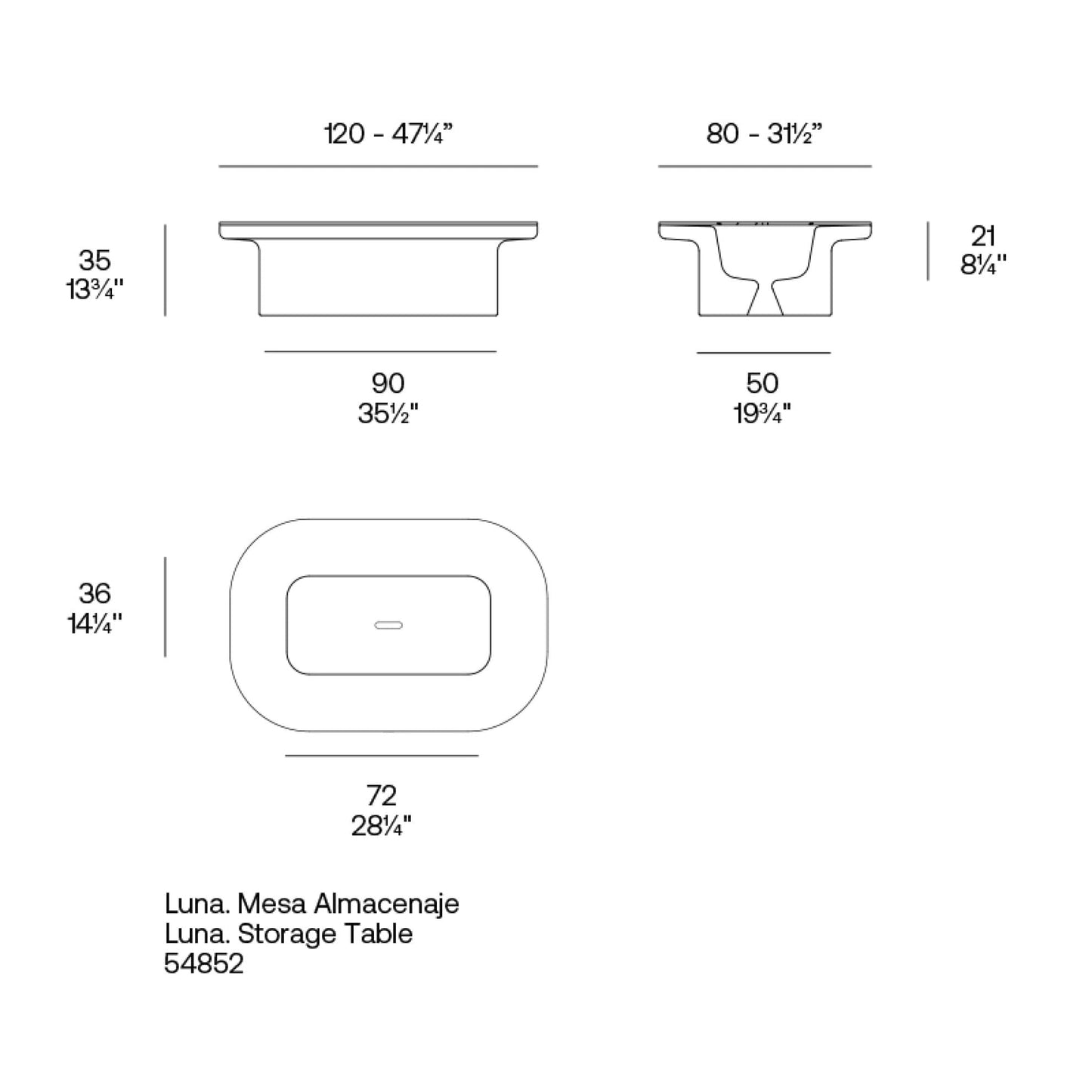 Vondom - Luna Lounge Table