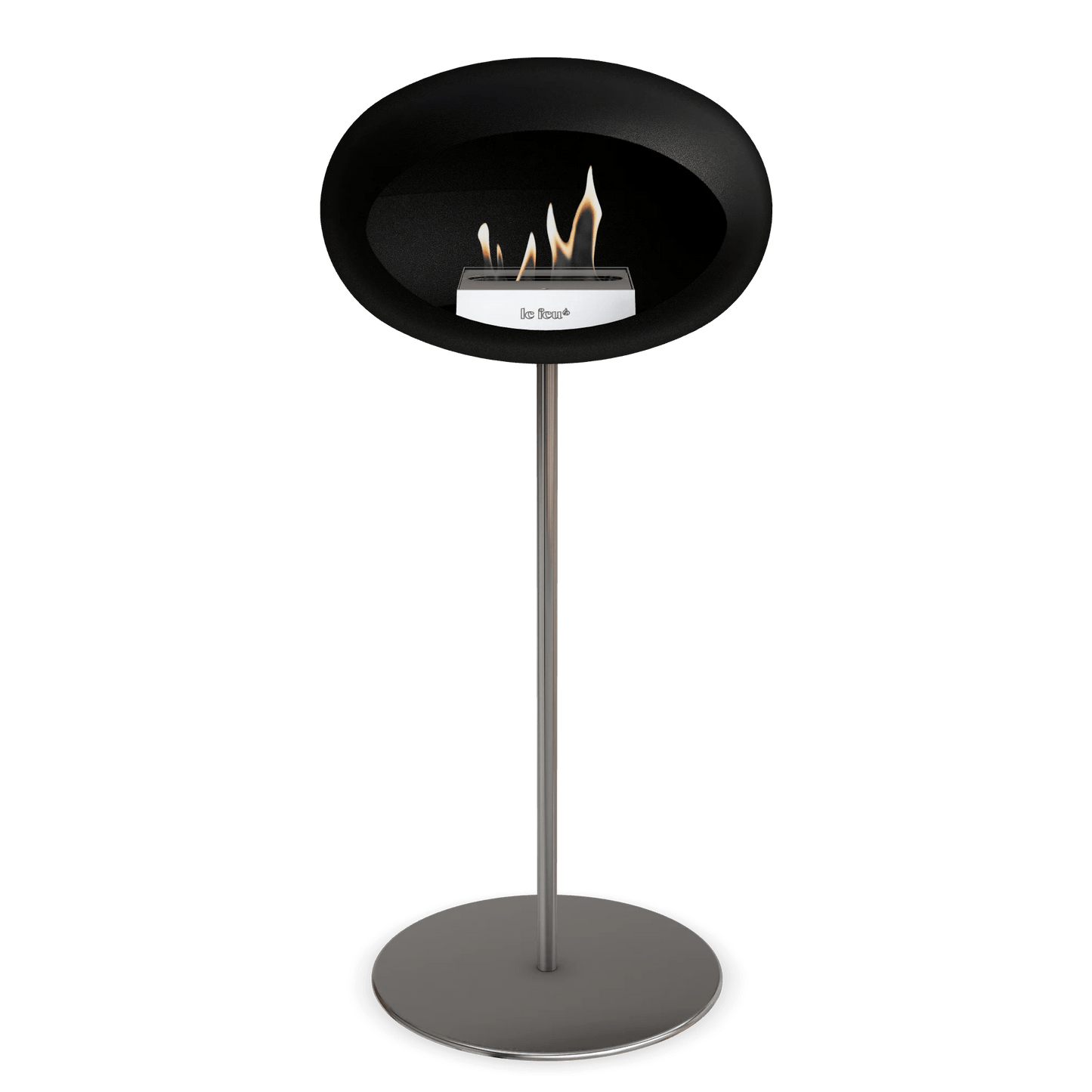 Le Feu - Black Ground Steel High Bioethanol Fireplace