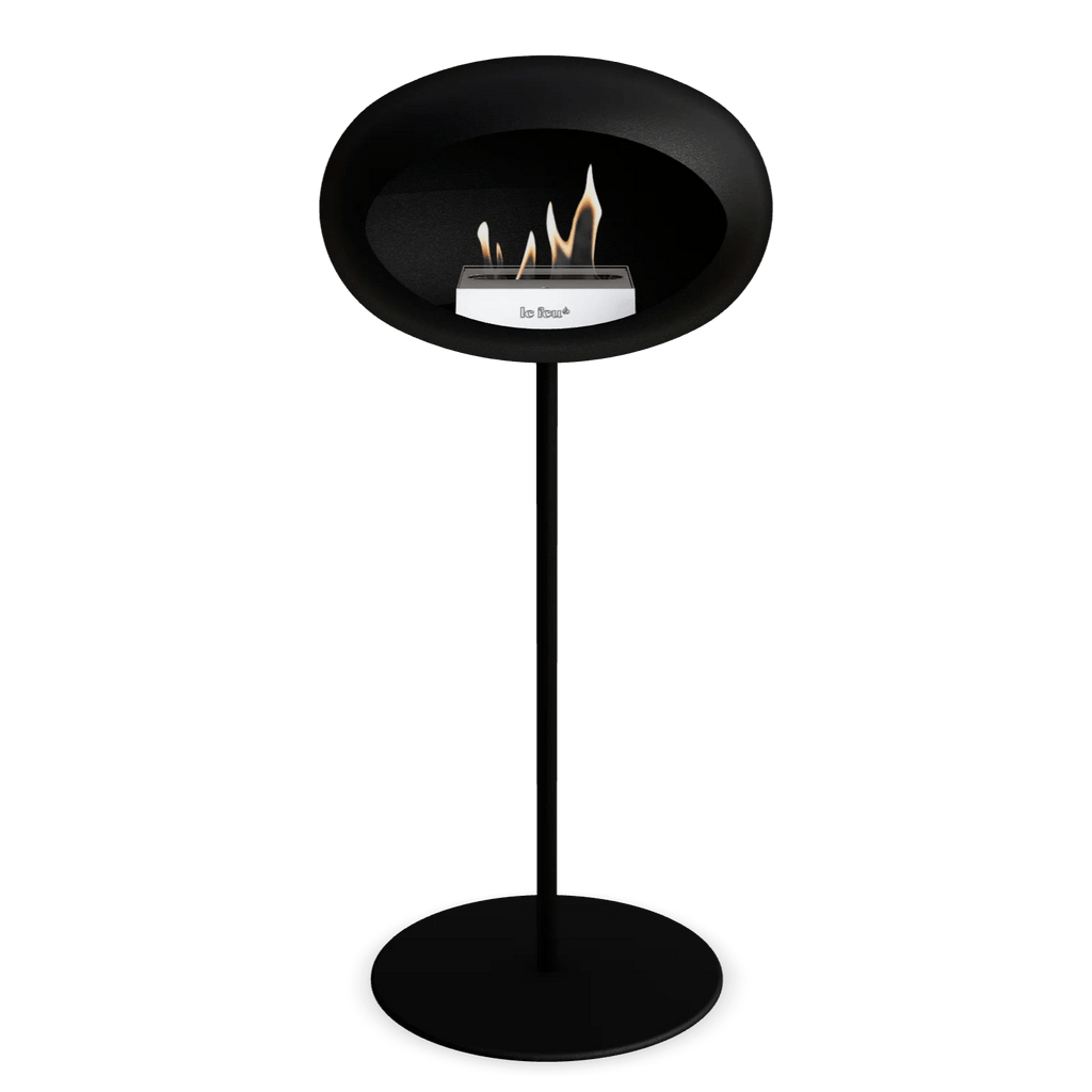 Le Feu - Black Ground Steel High Bioethanol Fireplace
