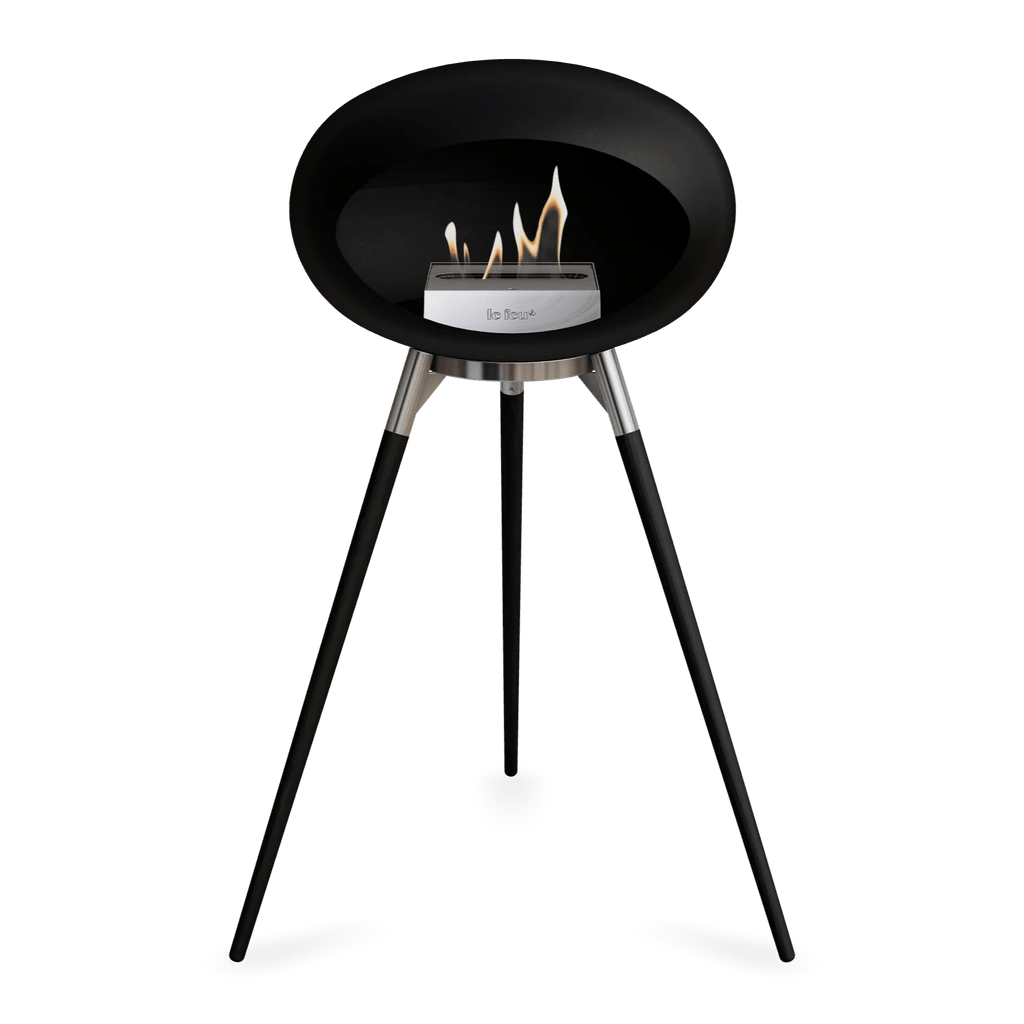 Le Feu - Black Ground Wood High Bioethanol Fireplace