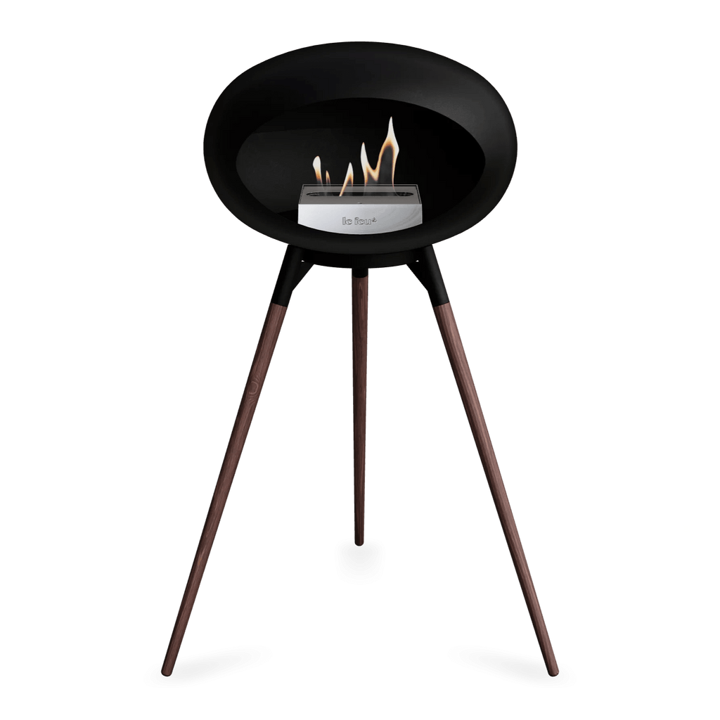 Le Feu - Black Ground Wood High Bioethanol Fireplace
