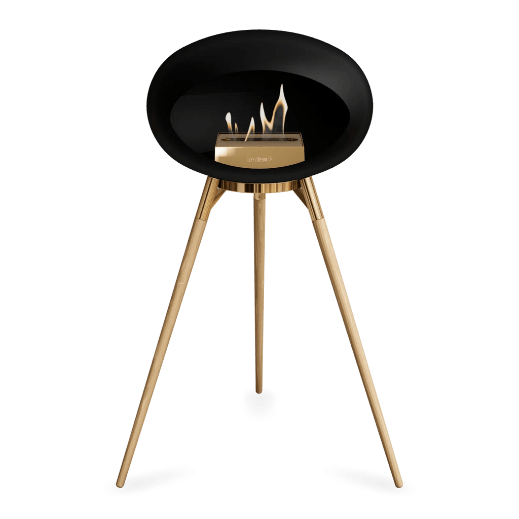 Le Feu - Black Ground Wood High Bioethanol Fireplace