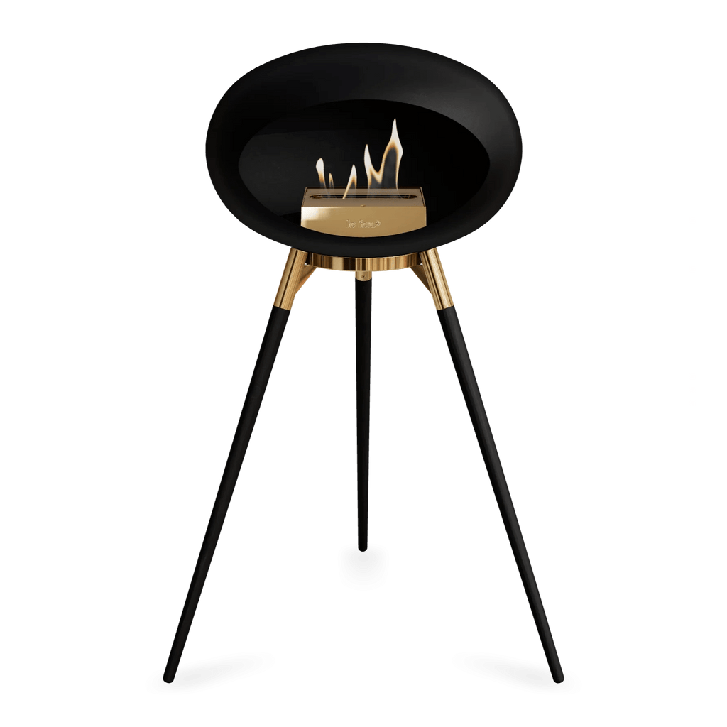 Le Feu - Black Ground Wood High Bioethanol Fireplace