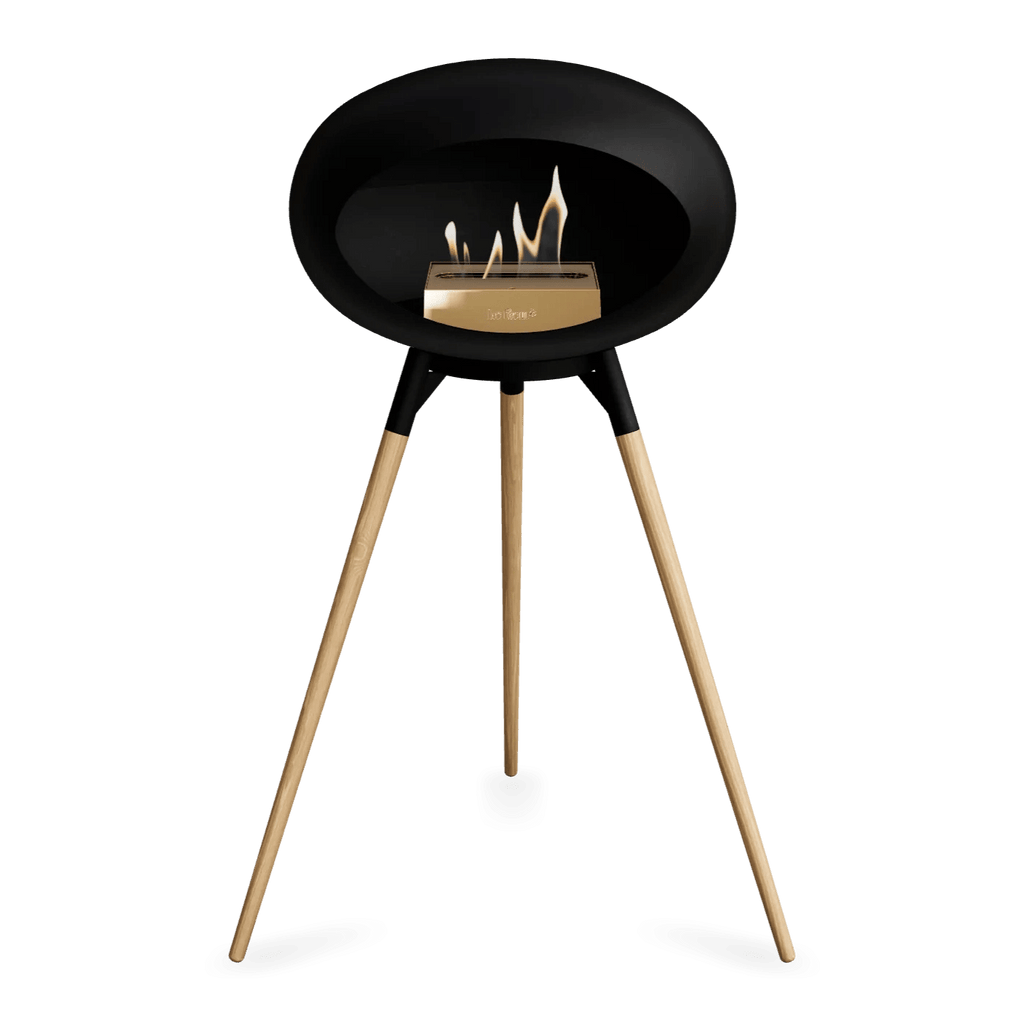 Le Feu - Black Ground Wood High Bioethanol Fireplace