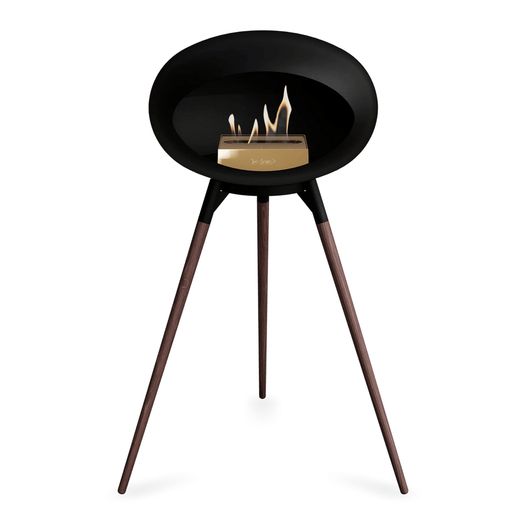 Le Feu - Black Ground Wood High Bioethanol Fireplace