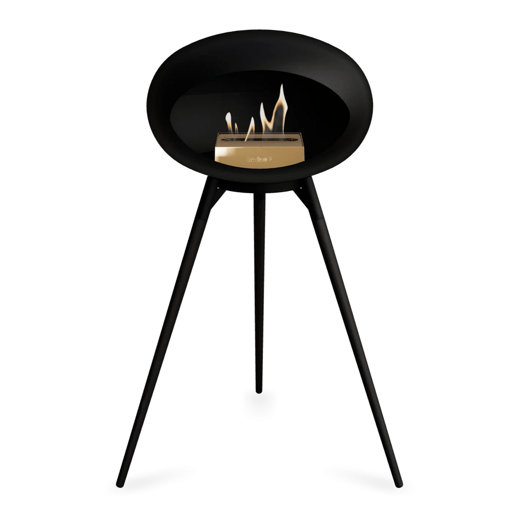 Le Feu - Black Ground Wood High Bioethanol Fireplace
