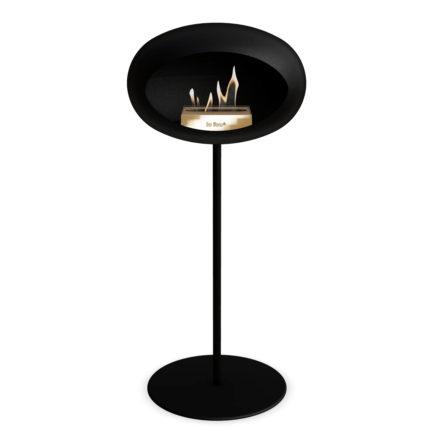 Le Feu - Black Ground Steel High Bioethanol Fireplace