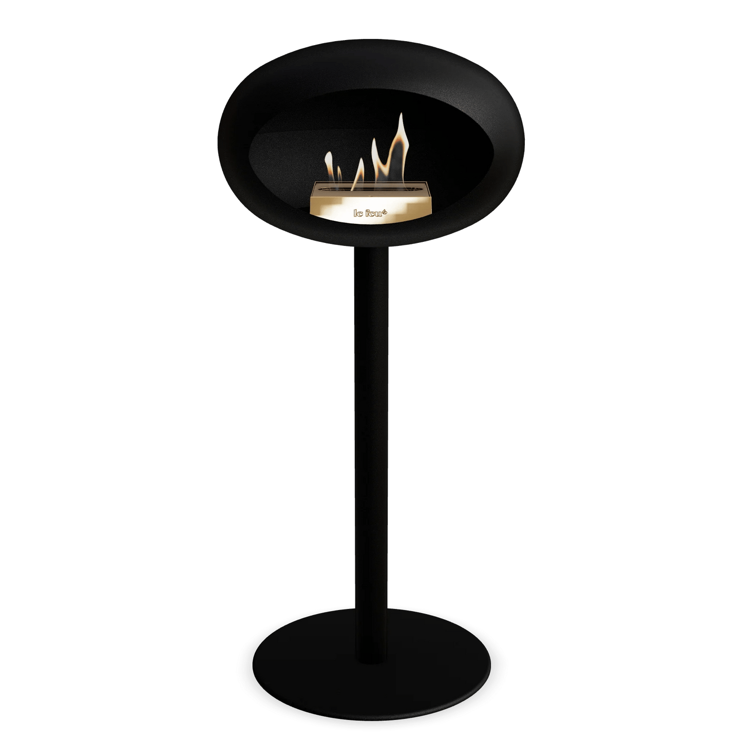 Le Feu - Black Ground Steel High Bioethanol Fireplace