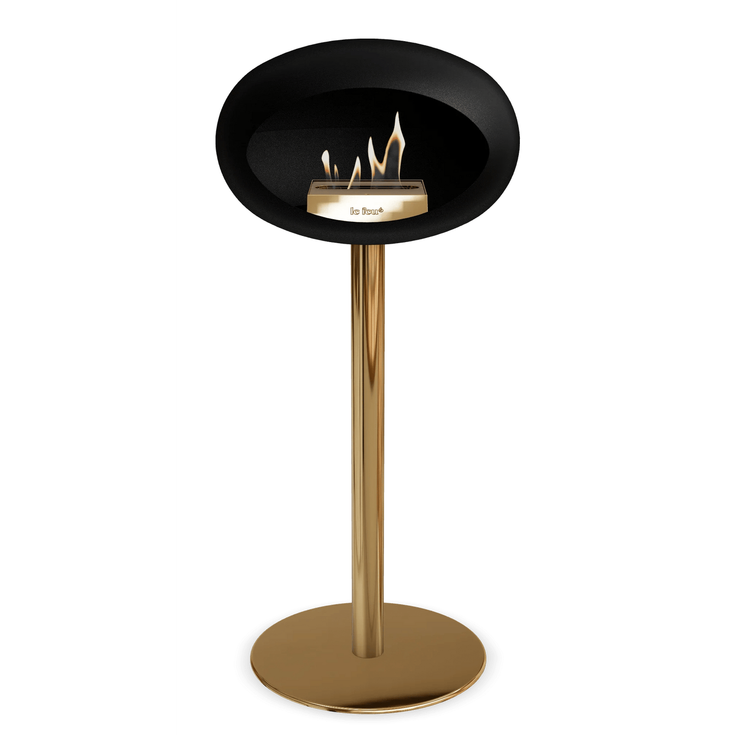 Le Feu - Black Ground Steel High Bioethanol Fireplace