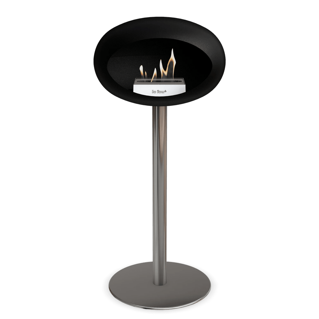 Le Feu - Black Ground Steel High Bioethanol Fireplace
