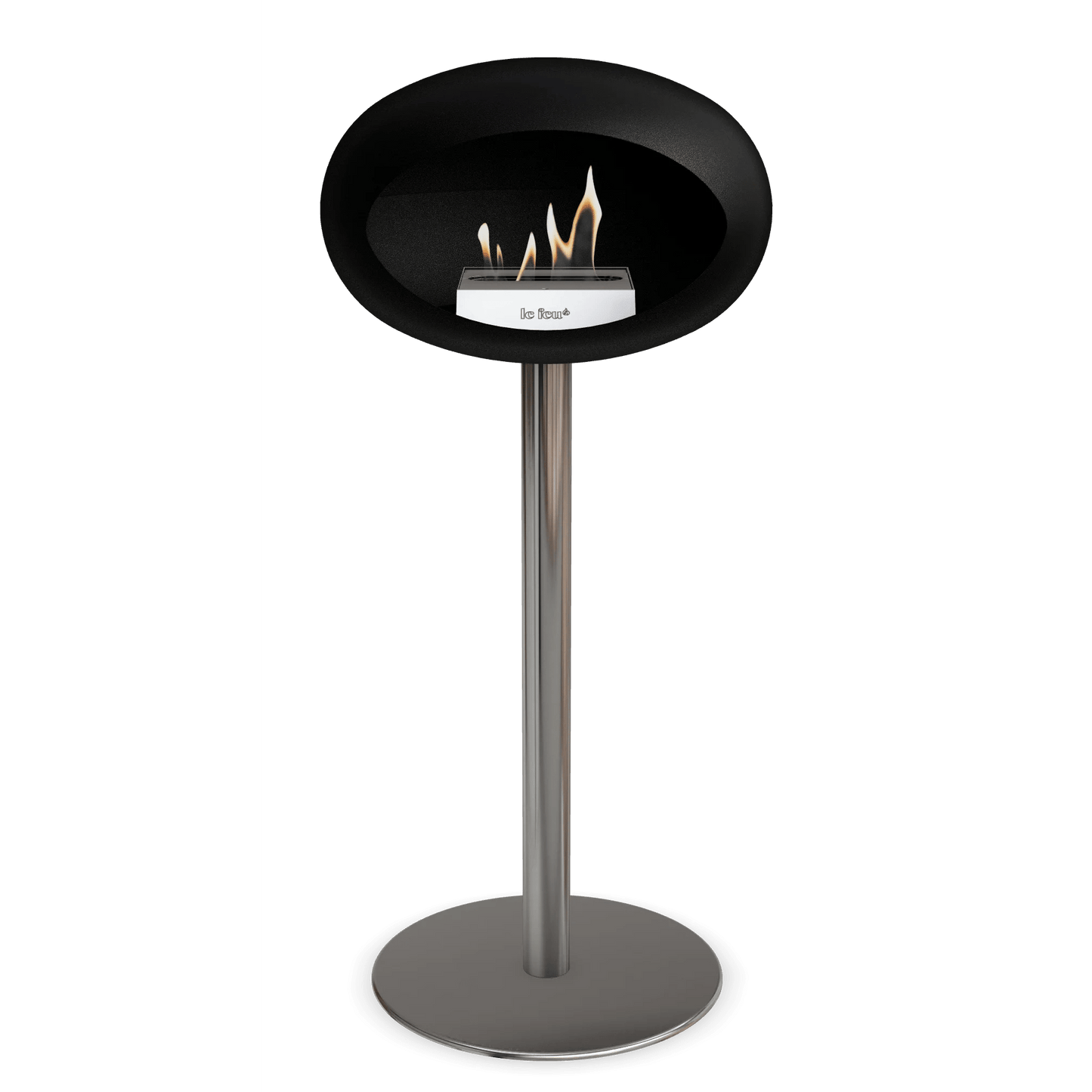 Le Feu - Black Ground Steel High Bioethanol Fireplace