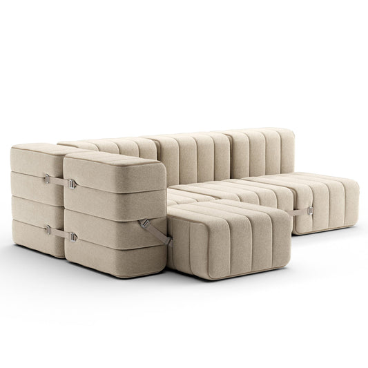 Ambivalence - Curt Sofa Set 9 Beige