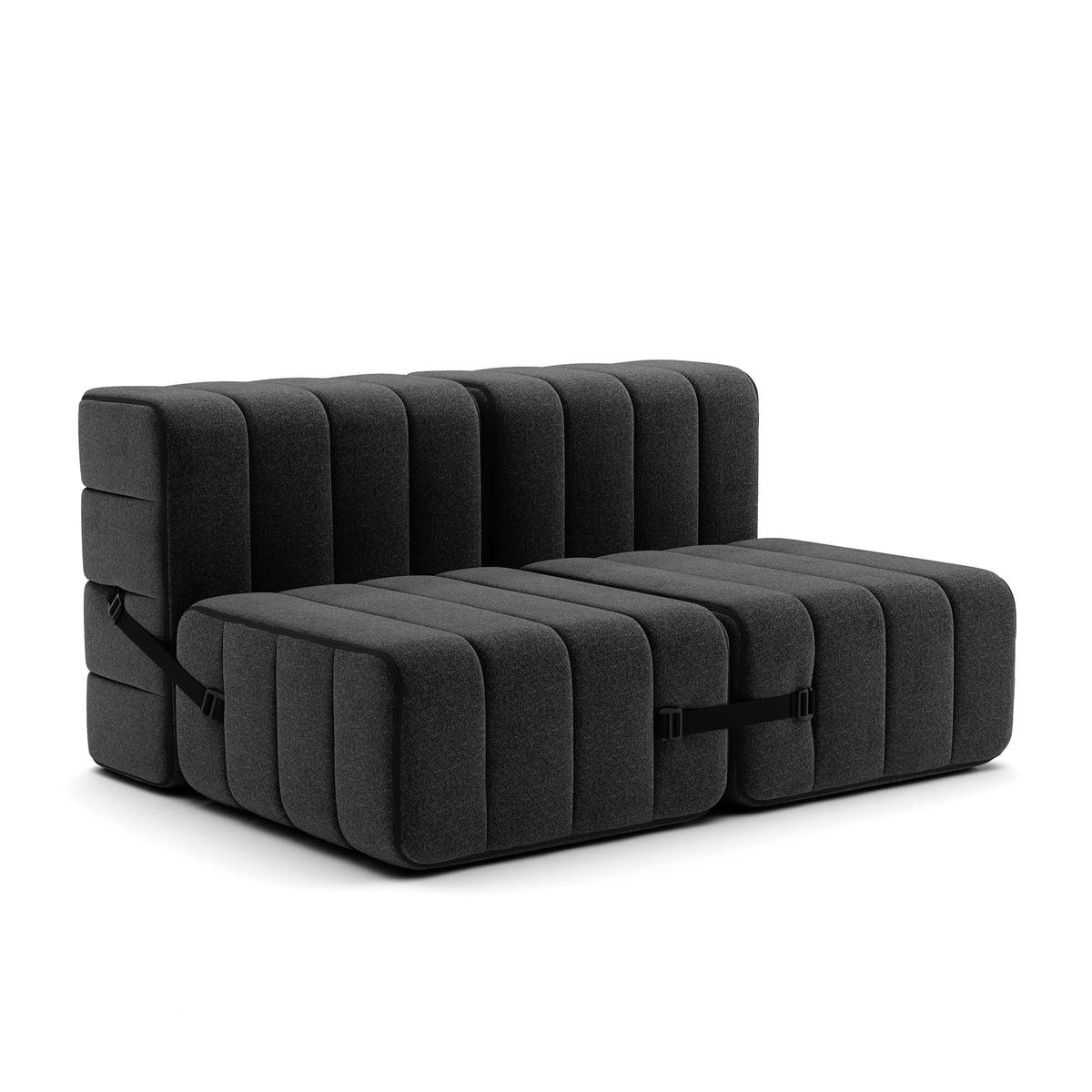 Ambivalence - Curt Sofa Set 4 Dark Gray