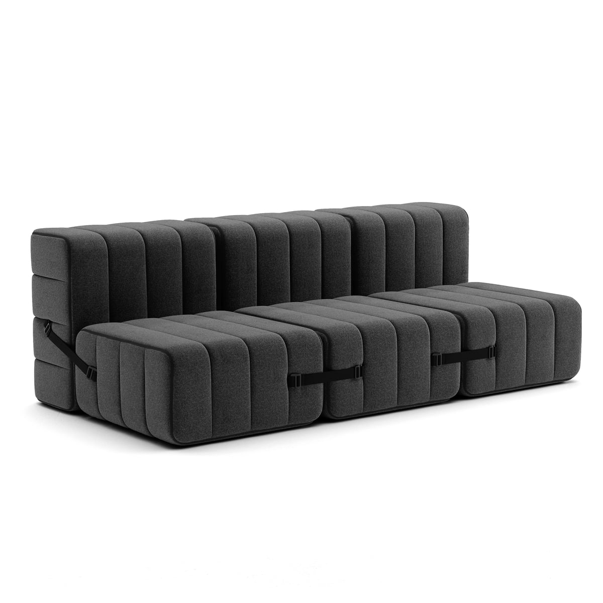 Ambivalence - Curt Sofa Set 6 Dark Gray