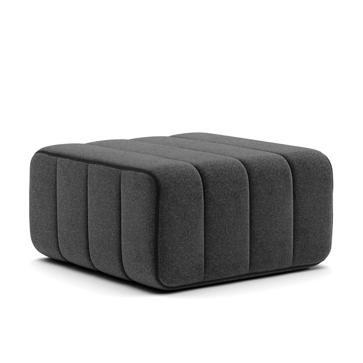 Ambivalence - Curt Pouf Sofa Module Dark Gray