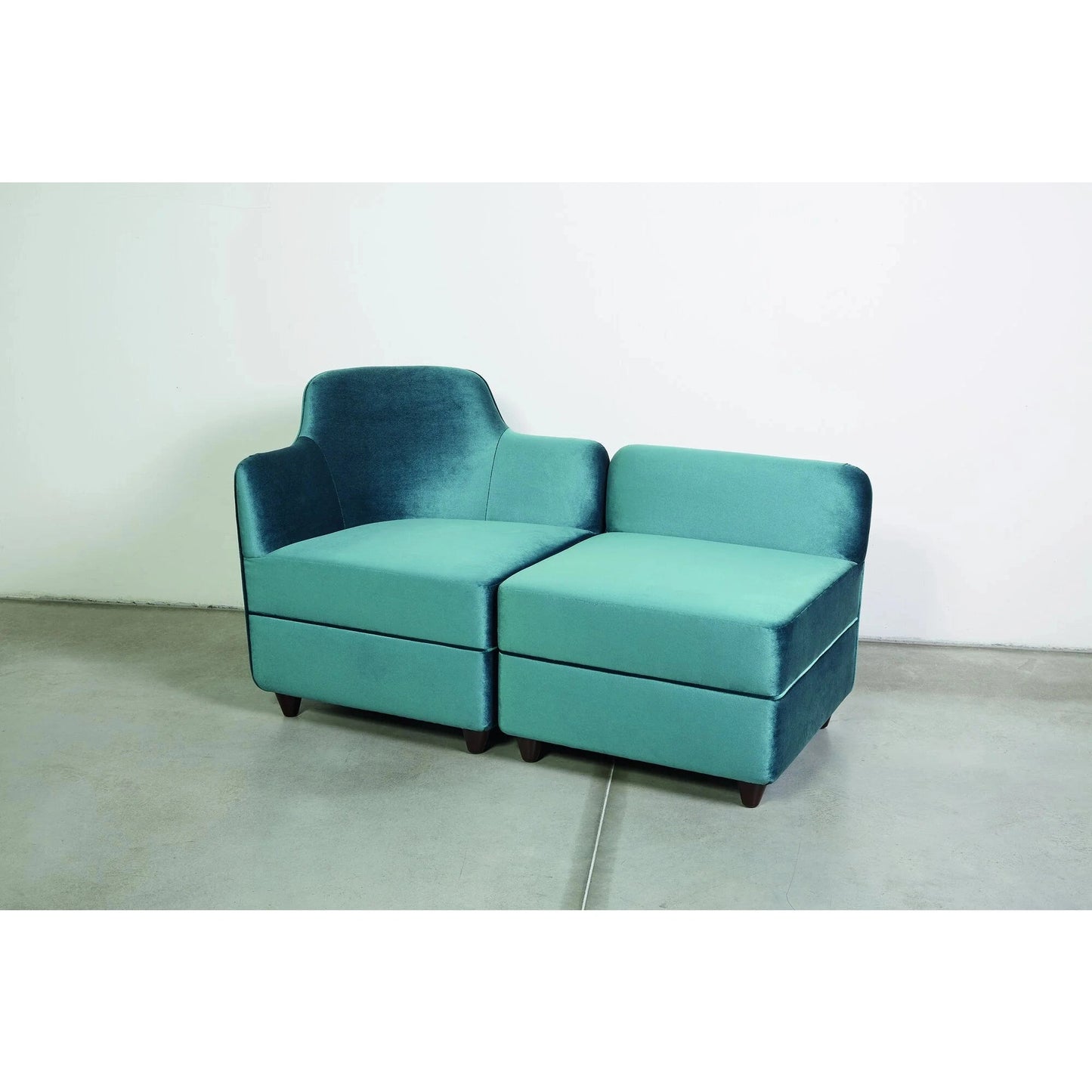 Tato - Angolo Pouf Corrado Corradi Dell'Acqua with Backrest