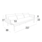 Roberti - Key West 3-Seater Sofa