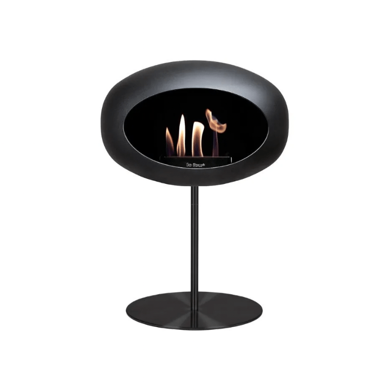 Le Feu - Black Ground Steel Low Bioethanol Fireplace