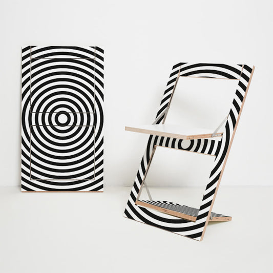 Ambivalence - Fläpps Folding Chair – Op-Art Circle