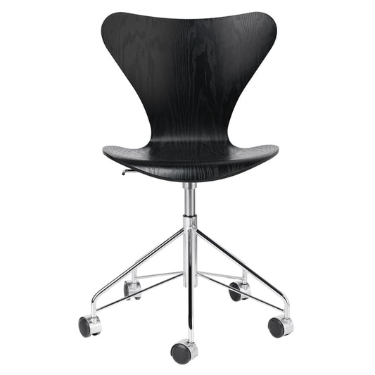 Fritz Hansen - Series 7 Office Chair 3117 Ash Black