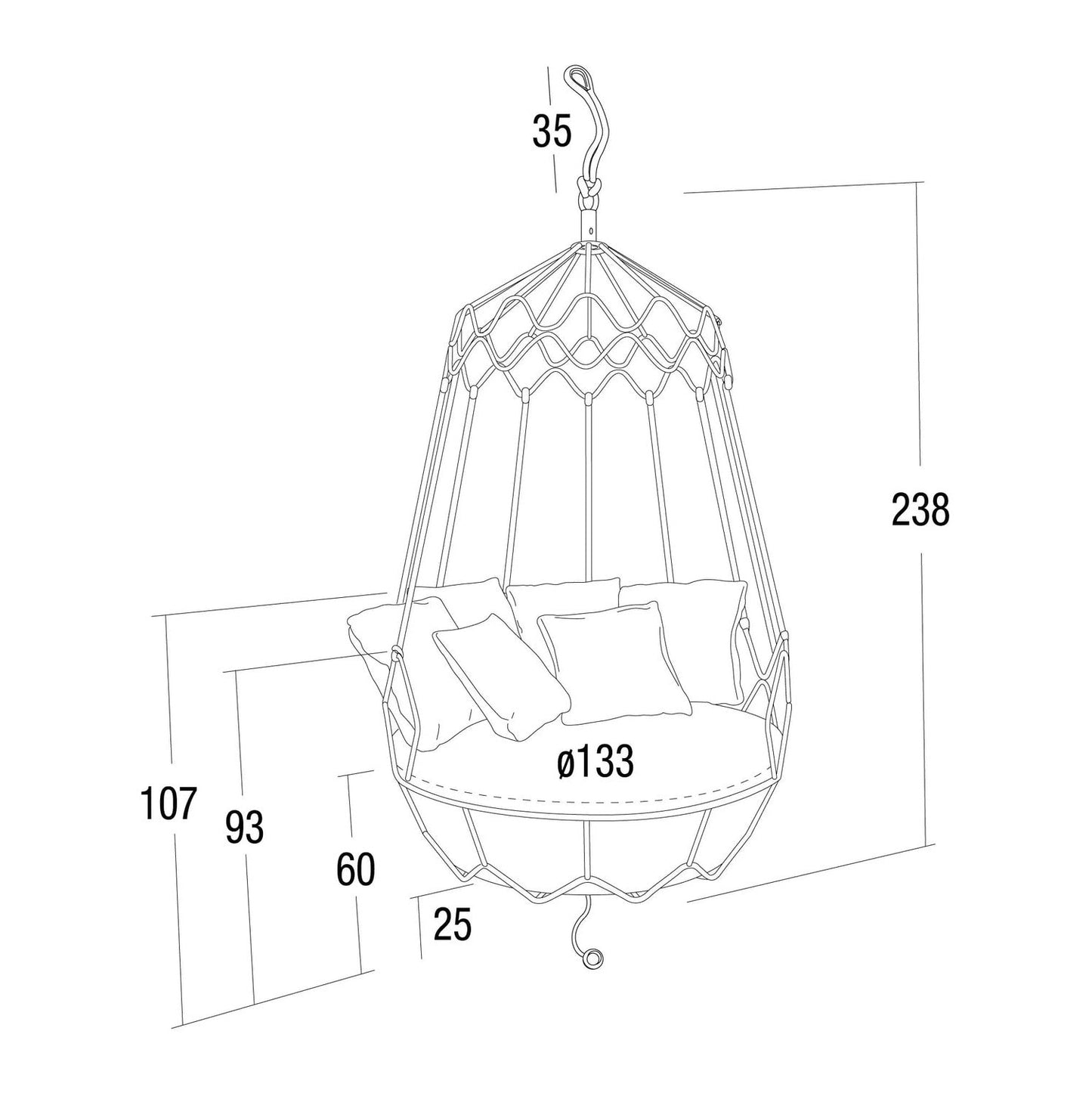 Roberti - Gravity Garden Hanging Chair