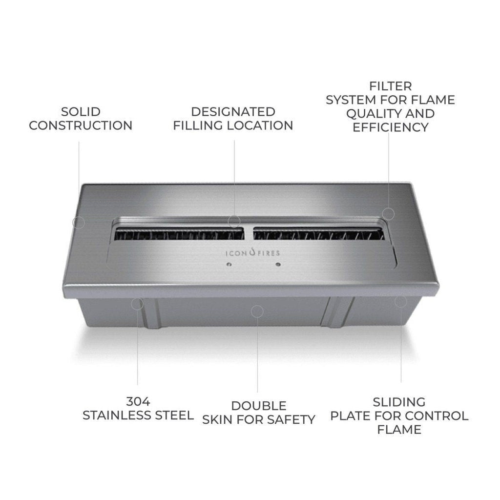   - Icon Fires - Linearer Brenner Icon Fires Commercial 614                              