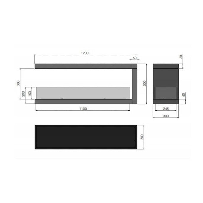   - Infire - Tunnel-Ethanolkamin Inside U1200.2                              