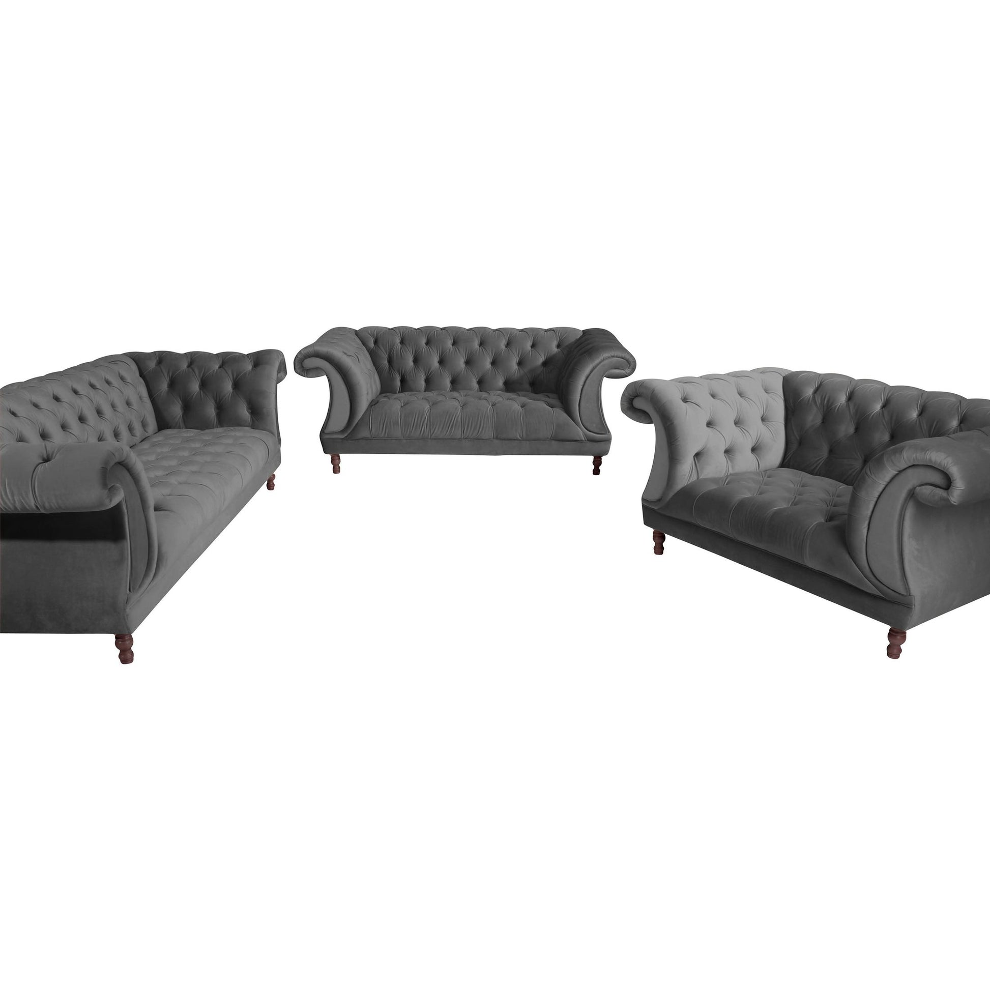 Max Winzer - 3-Sitzer Sofa Ivette Samtvelour in 12 Farben