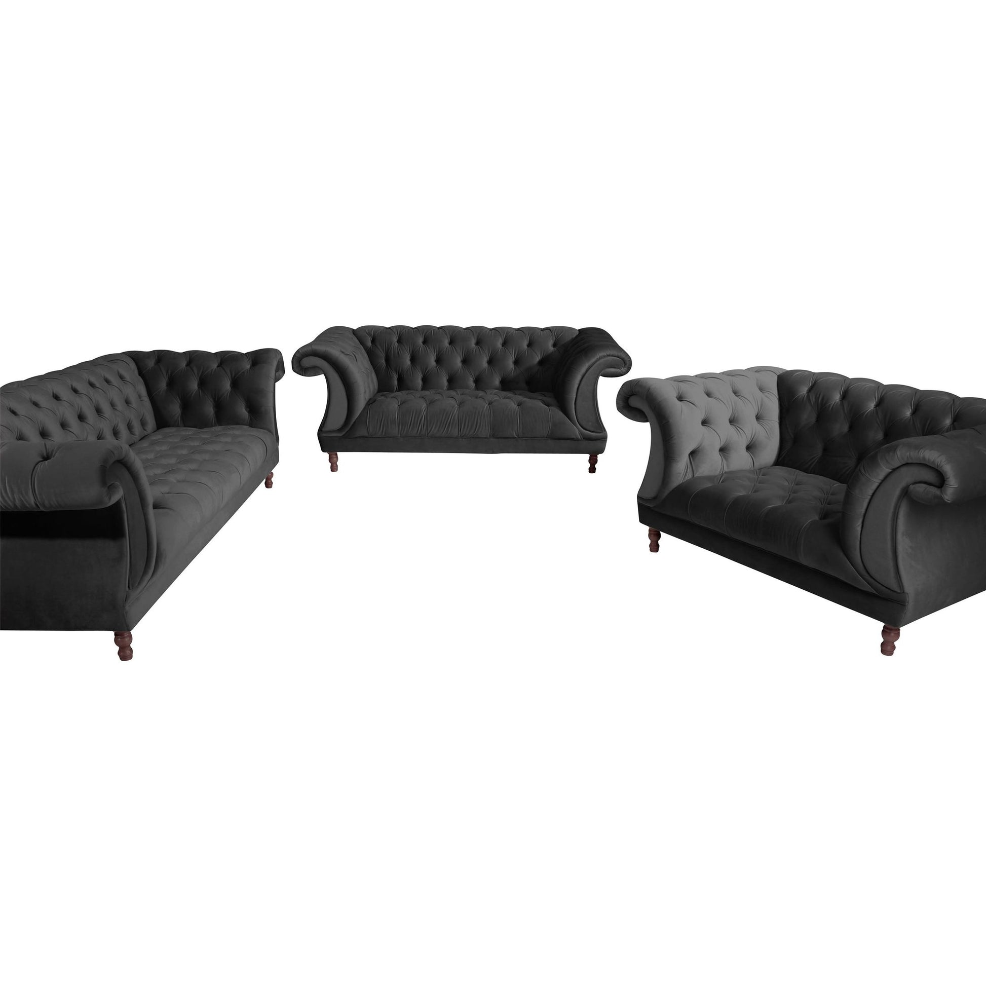 Max Winzer - 3-Sitzer Sofa Ivette Samtvelour in 12 Farben