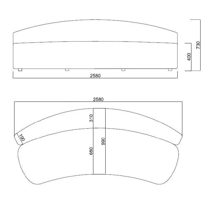 Quinti Sedute - KYOKUSEN Fabric Sofa