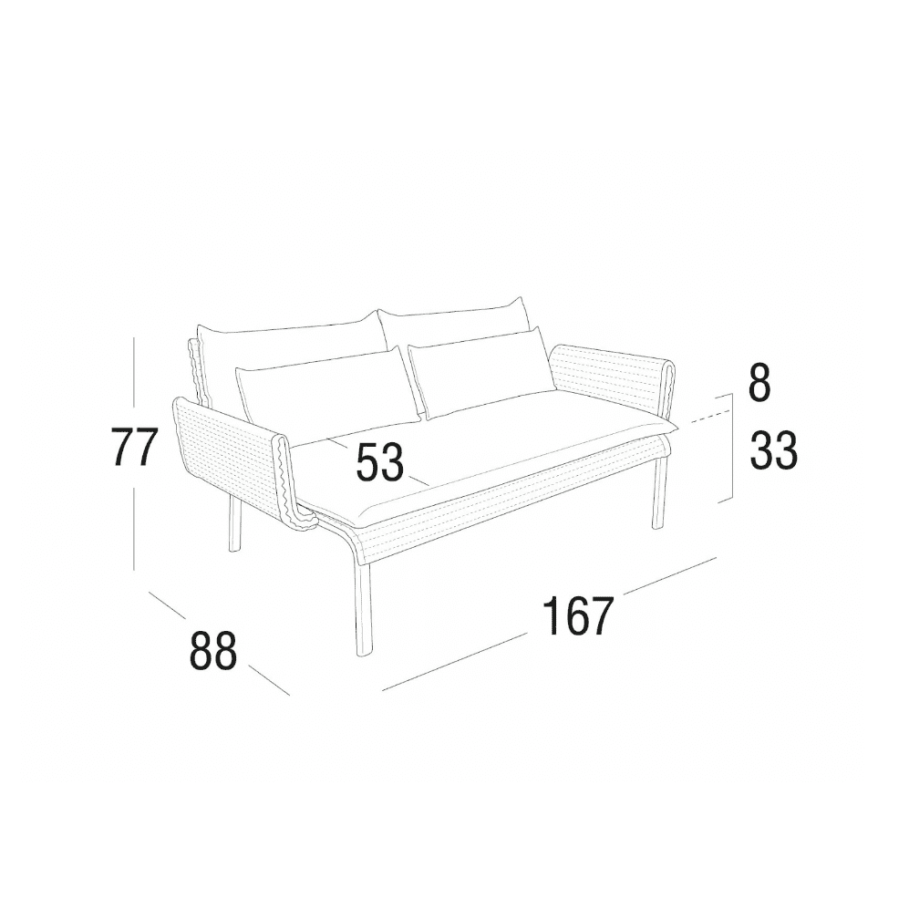 Roberti - Key West 2-Seater Sofa