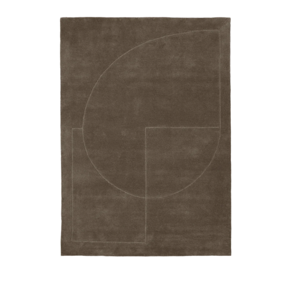 Line Design - RULER POEM Rug Moss