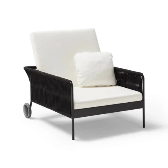 Point - Weave lounge chair with optional ottoman