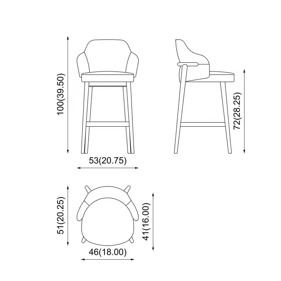 Piaval - Bar Stool Trench Leather