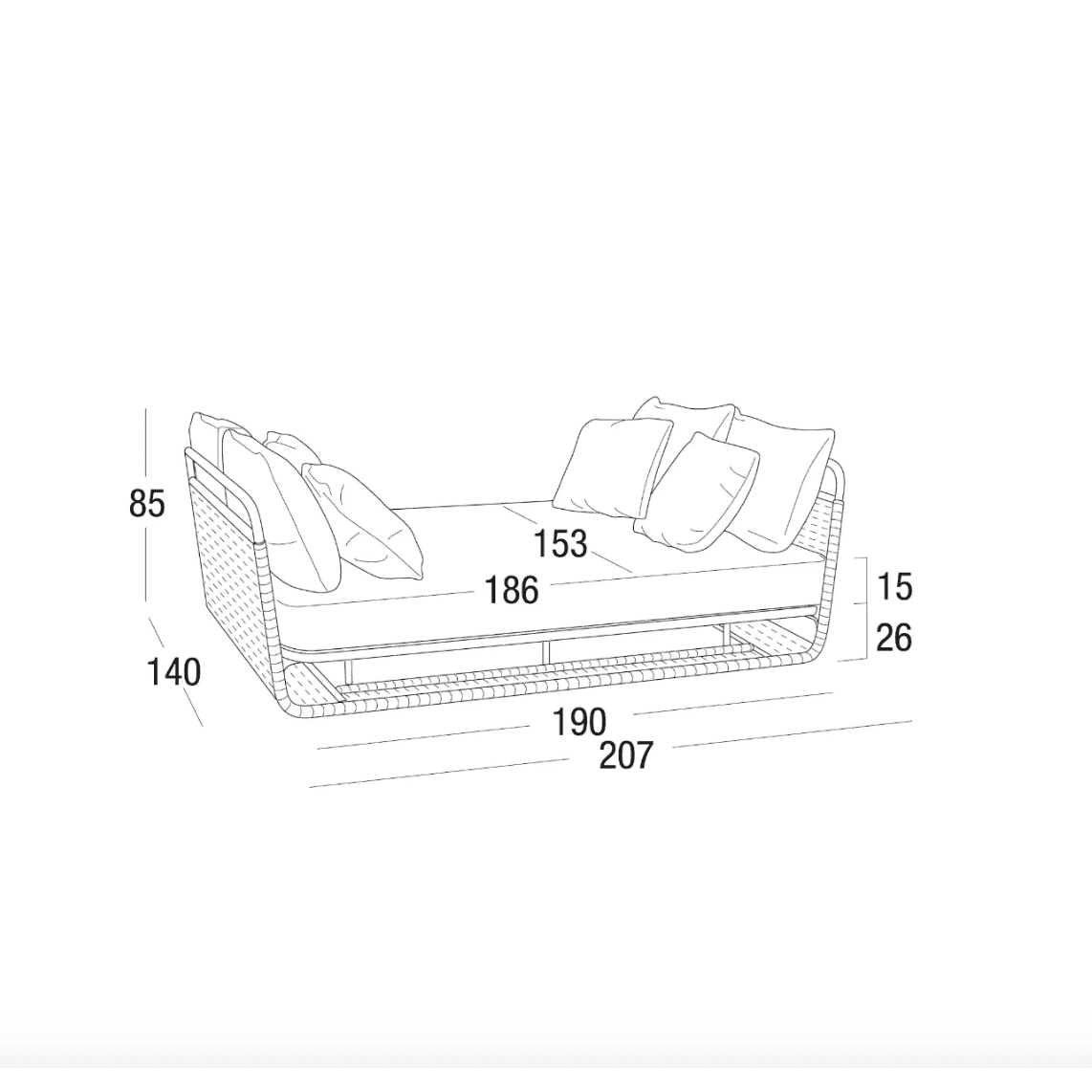 Roberti - Portofino Chaise Longue