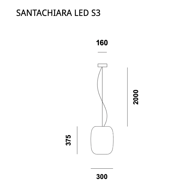 Prandina - Hängeleuchte Santachiara S3