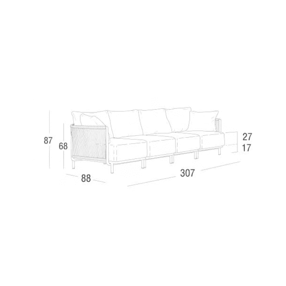 Roberti - Queen 4-Seater Sofa