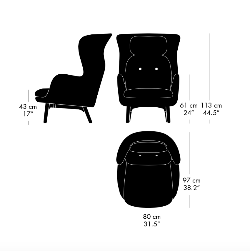 Fritz Hansen - Ro Armchair Oak