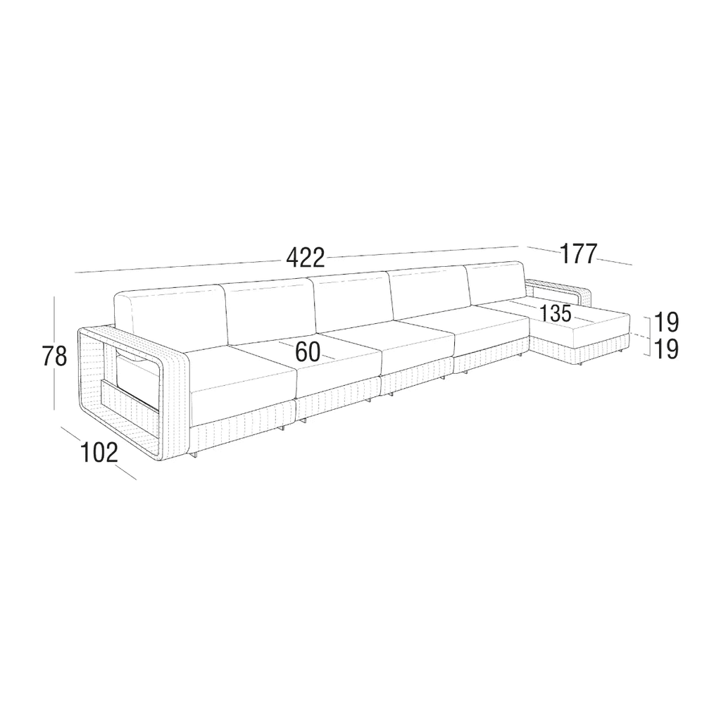 Roberti - Hamptons Lounge Sofa Modular