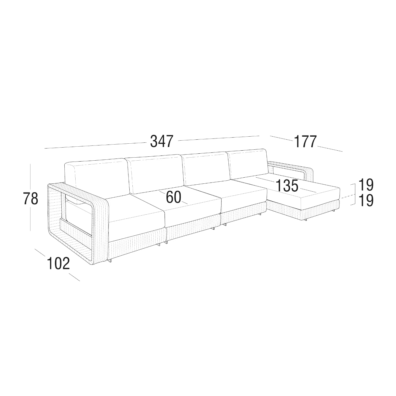 Roberti - Hamptons Lounge Sofa Modular