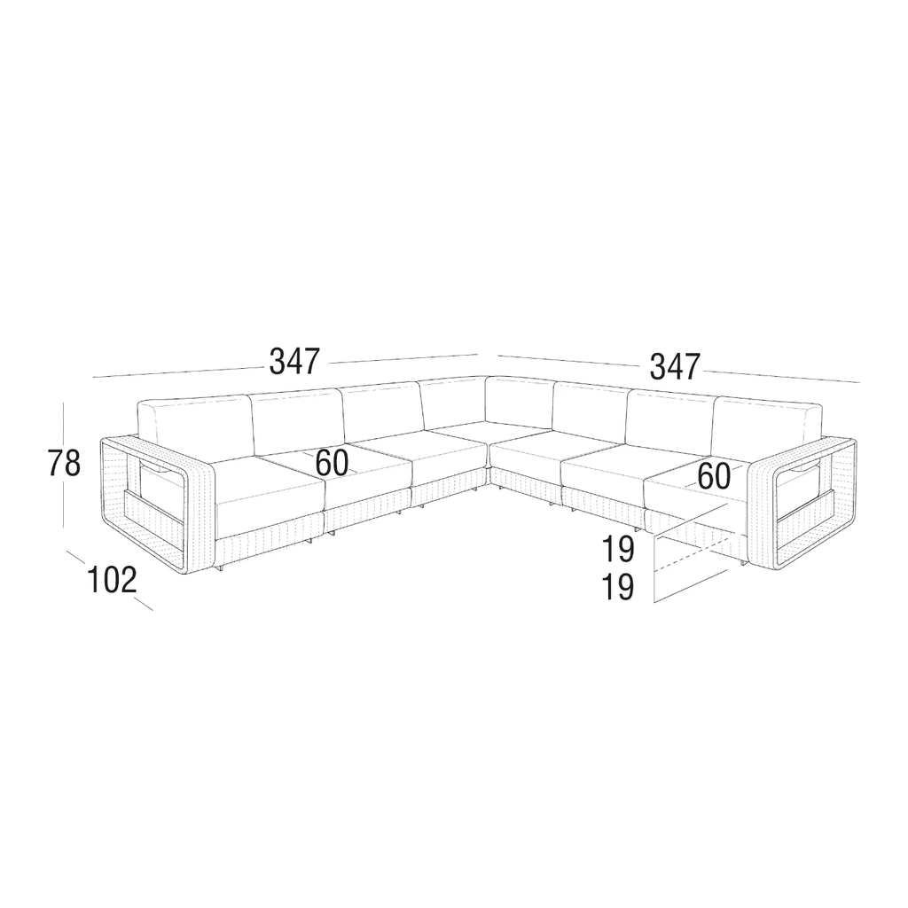 Roberti - Hamptons Lounge Sofa Modular