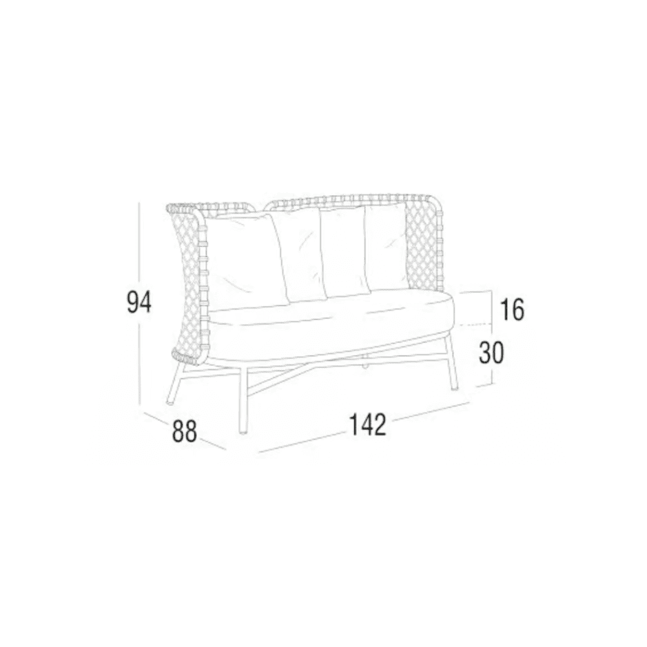 Roberti - Charm 2-Seater Sofa