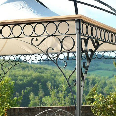 2 half arches made of iron for Pergola Tibisco